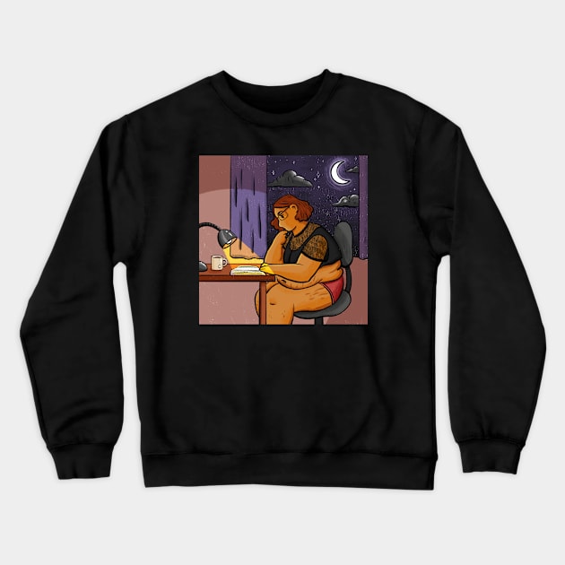 Study Crewneck Sweatshirt by seaeyedraw